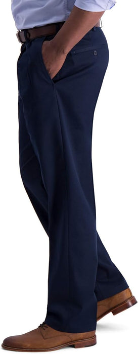 Pantalón casual Haggar de color caqui premium, corte clásico - Quierox - Tienda Online