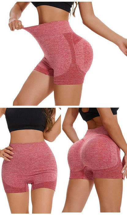 Pantalon corto de yoga para mujer, cintura alta, elasticidad abdominal, - Quierox - Tienda Online
