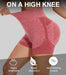 Pantalon corto de yoga para mujer, cintura alta, elasticidad abdominal, - Quierox - Tienda Online