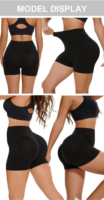 Pantalon corto de yoga para mujer, cintura alta, elasticidad abdominal, - Quierox - Tienda Online
