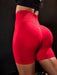 Pantalón corto deportivo con cintura ancha sin costuras, efecto "pompis levantados" - Quierox - Tienda Online
