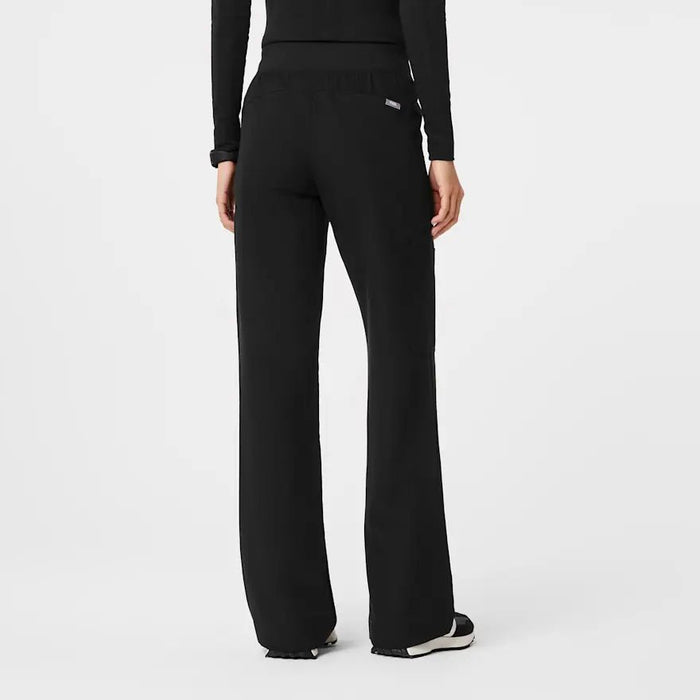 Pantalón de uniforme médico de pierna ancha y cintura alta - Quierox - Tienda Online