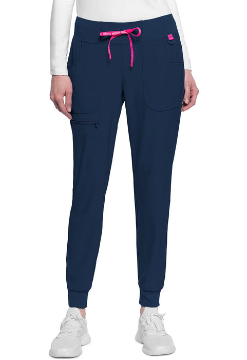 Pantalón deportivo de tiro medio AMP MC102 color azul marino - Quierox - Tienda Online