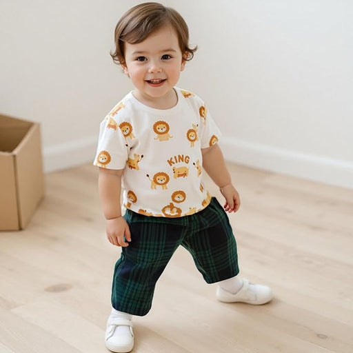 Pantalones a cuadros para niños y niñas pequeños - Quierox - Tienda Online
