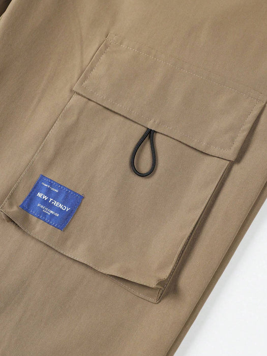 Pantalones cargo casuales con bolsillos para hombre, 3 piezas, ropa de otoño - Quierox - Tienda Online