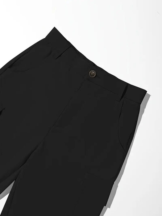 Pantalones cargo casuales para mujer con bolsillos de solapa - Cómodos, holgados - Quierox - Tienda Online