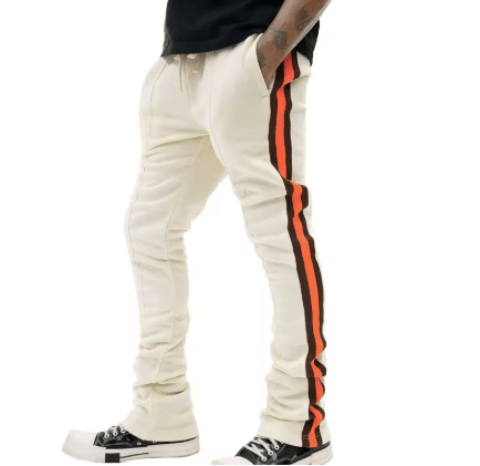 Pantalones casuales transfronterizos de primavera y otoño, pantalones de chándal acampanados a rayas - Quierox - Tienda Online