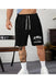 Pantalones cortos con cordón para hombre, estampado gráfico de Los Ángeles California - Quierox - Tienda Online