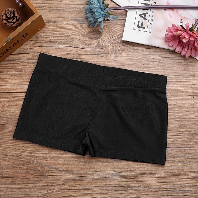 Pantalones cortos deportivos para niñas, para gimnasia, yoga, ballet, danza - Quierox - Tienda Online