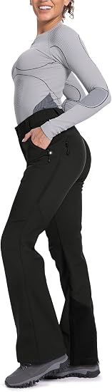 Pantalones de esquí de nieve para mujer con forro polar impermeable y aislante - Quierox - Tienda Online