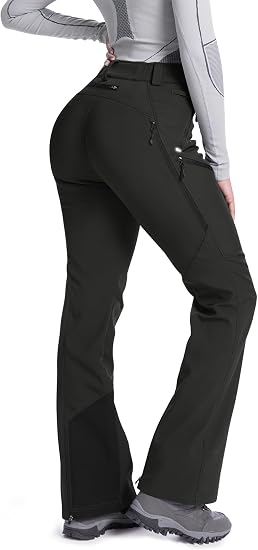 Pantalones de esquí de nieve para mujer con forro polar impermeable y aislante - Quierox - Tienda Online