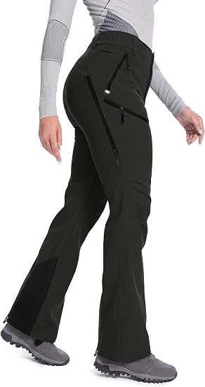 Pantalones de esquí de nieve para mujer con forro polar impermeable y aislante - Quierox - Tienda Online