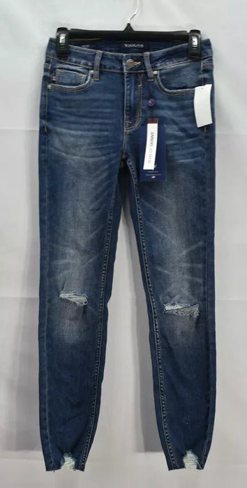 Pantalones de mezcla ajustados para mujer Vigoss Marley destruidos, azules - Quierox - Tienda Online