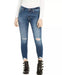 Pantalones de mezcla ajustados para mujer Vigoss Marley destruidos, azules - Quierox - Tienda Online