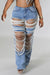 Pantalones vaqueros con perlas para mujer de estilo informal - Quierox - Tienda Online