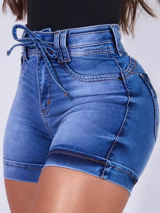 Pantalones vaqueros de verano para mujer, de cintura alta, ajustados - Quierox - Tienda Online