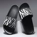 Pantuflas para unisex clásicas con patrón salvaje de cebra en blanco y negro cruzado - Quierox - Tienda Online