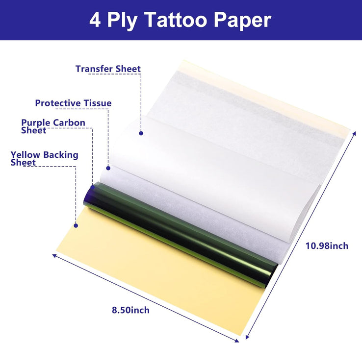 Papel de transferencia de tatuajes 5 piezas - Quierox - Tienda Online