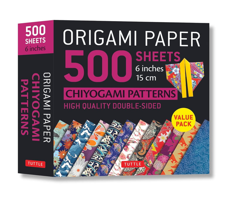 Papel para origami, 500 hojas, patrones Chiyogami, 15 cm: Papel Tuttle Origami - Quierox - Tienda Online