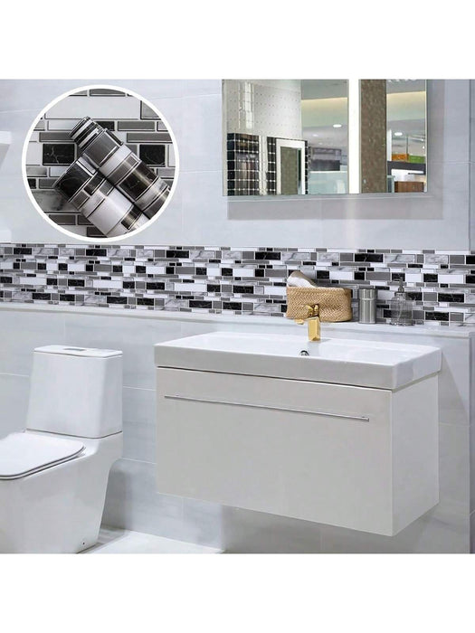 Papel tapiz de contraste negro, blanco y gris, adecuado para decoración de pared - Quierox - Tienda Online