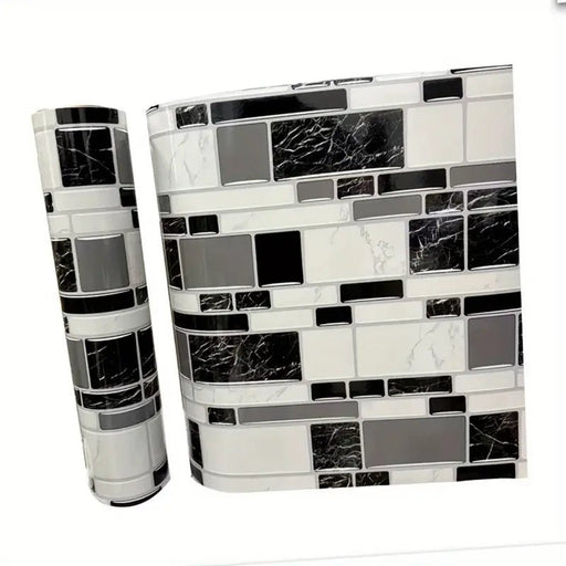 Papel tapiz de contraste negro, blanco y gris, adecuado para decoración de pared - Quierox - Tienda Online