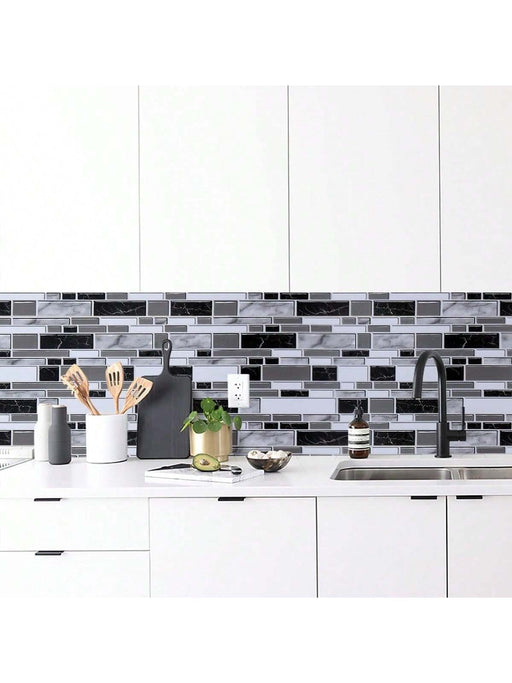 Papel tapiz de contraste negro, blanco y gris, adecuado para decoración de pared - Quierox - Tienda Online