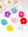 Paquete de 10 scrunchies de flores de unicolor para niñas - Quierox - Tienda Online