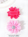Paquete de 10 scrunchies de flores de unicolor para niñas - Quierox - Tienda Online