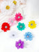 Paquete de 10 scrunchies de flores de unicolor para niñas - Quierox - Tienda Online