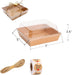Paquete de 100 cajas de charcutería con tapas transparentes desechables para postres 5 x 5 x 2.6 pulgadas - Quierox - Tienda Online
