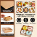 Paquete de 100 cajas de charcutería con tapas transparentes desechables para postres 5 x 5 x 2.6 pulgadas - Quierox - Tienda Online