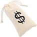 Paquete de 12 bolsas de regalo con cordón de signo de dólar - Quierox - Tienda Online