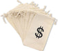 Paquete de 12 bolsas de regalo con cordón de signo de dólar - Quierox - Tienda Online