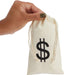 Paquete de 12 bolsas de regalo con cordón de signo de dólar - Quierox - Tienda Online