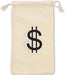 Paquete de 12 bolsas de regalo con cordón de signo de dólar - Quierox - Tienda Online
