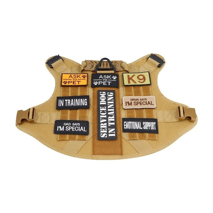 Paquete de 12 piezas de parches tácticos para perro chaleco arnés - Quierox - Tienda Online