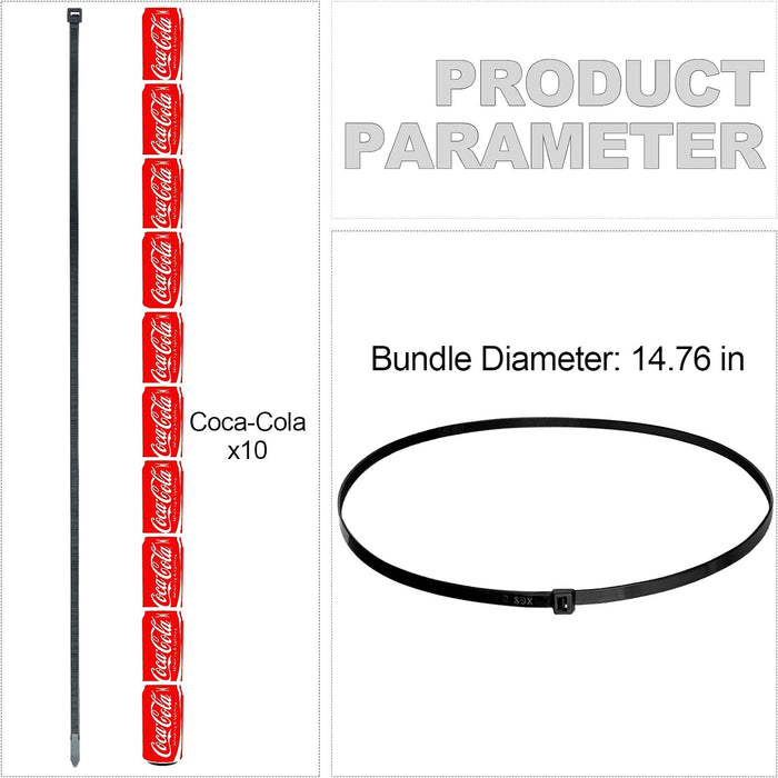 Paquete de 14 Bridas de plástico grandes y resistentes para exteriores - Quierox - Tienda Online