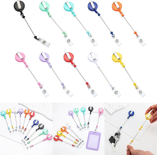 Paquete de 16 Soporte con clip para cinturón retráctil carrete retráctil para enfermera, doctor, voluntario, profesor, estudiante - Quierox - Tienda Online