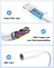 Paquete de 2 adaptadores Lightning a conector de auriculares de 0.138 in - Quierox - Tienda Online