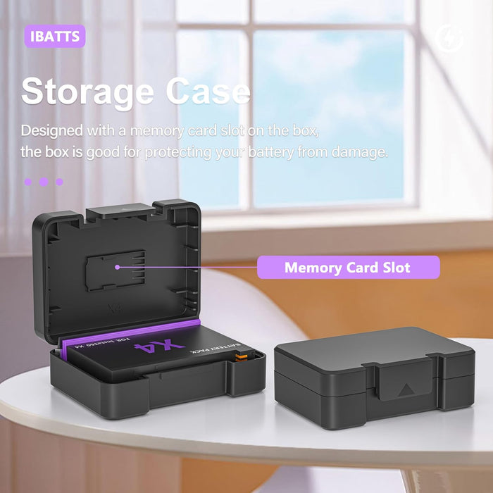 Paquete de 2 baterías de 2500 mAh y cargador rápido de 3 canales - Quierox - Tienda Online