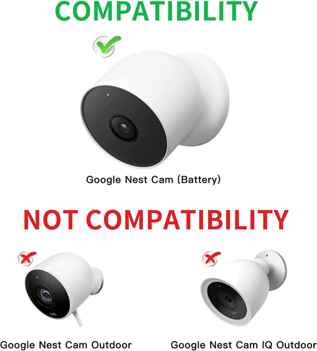 Paquete de 2 cables de alimentación compatibles con Google Nest Cam para exteriores o interiores - Quierox - Tienda Online