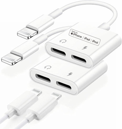 Paquete de 2 Divisores Dual Lightning para iPhone y Adaptador Dongle - Quierox - Tienda Online