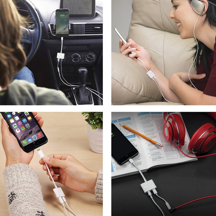 Paquete de 2 Divisores Dual Lightning para iPhone y Adaptador Dongle - Quierox - Tienda Online