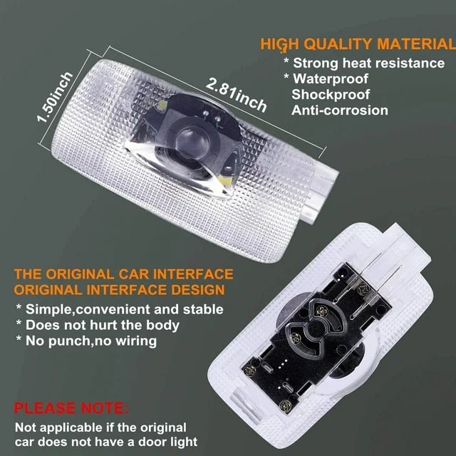 Paquete de 2 luces compatibles con el logotipo de la puerta de Toyota, proyector LED 3D - Quierox - Tienda Online