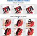 Paquete de 2 pistolas etiquetadoras de precios - Pistola etiquetadora de precios de 8 dígitos con kit - Quierox - Tienda Online