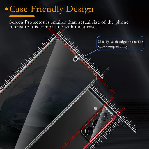 Paquete de 2 protectores de pantalla de privacidad para Samsung Galaxy S21 Plus y 2 protectores de lente de cámara - Quierox - Tienda Online