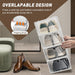 Paquete de 20 cajas de zapatos apilables organizadores de almacenamiento de zapatos de 9.9 x 6.9 x 4.2 pulgadas - Quierox - Tienda Online