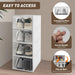 Paquete de 20 cajas de zapatos apilables organizadores de almacenamiento de zapatos de 9.9 x 6.9 x 4.2 pulgadas - Quierox - Tienda Online