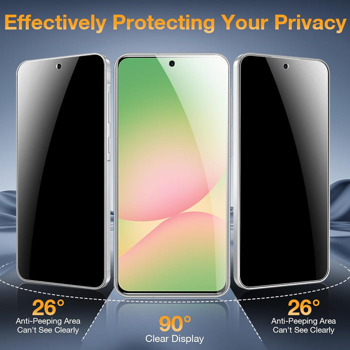 Paquete de 2+2 protectores de pantalla de privacidad para Samsung Galaxy A56 y protector de lente de cámara - Quierox - Tienda Online