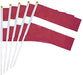 Paquete de 25 banderas pequeñas de mano con bandera letona - Quierox - Tienda Online